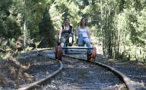 Railtrack Riders near Maydena. Forestry Tasmania 2009.