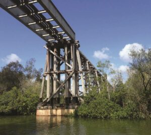 Splitters Creek Bridge near Bundaberg will be a major feature of the rail trail (Bundaberg Regional Council)