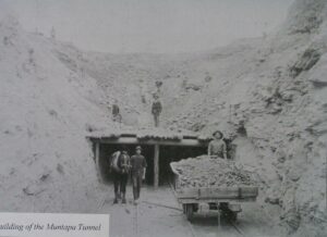 Construction of the tunnel was done the hard way!