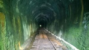 The long tunnel at Tunnel will be another feature of the future rail trail section (2017)