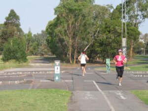 Jogging on the trail at Fitzroy (2007)