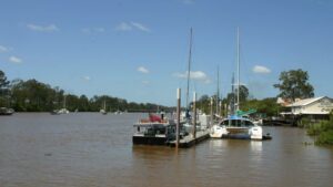 The Mary River is a major feature of historic Maryborough, the future destination of the rail trail.