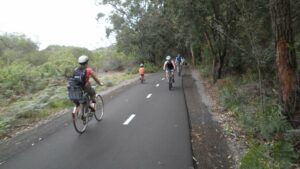 It can get busy at times; respect trail etiquette. (2011)