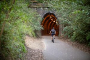 Pacific Highway Tunnel along the Fernleigh Track, one of NSW's few rail trails at the moment.