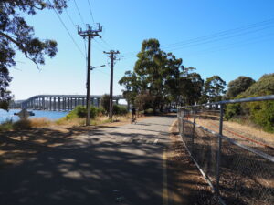 View of the Tasman Bridge 2022