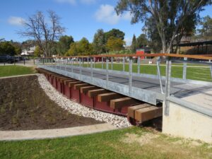 The turntable at the Angaston Station is now a feature of the trail (2020)