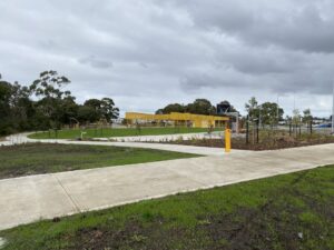 New play equipment and picnic tables in Seabrook Reserve [2023]