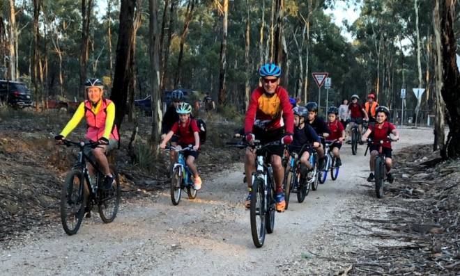 Ride2School 2021 for Heathcote on O’Keefe Trail in Victoria