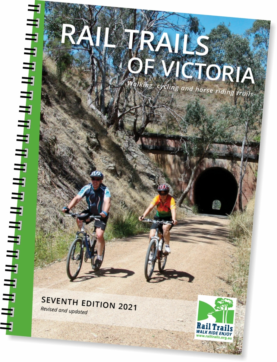 Hardcopy 2021 Rail Trails of Victoria Guidebook is now available again