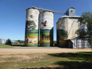 Painted silos