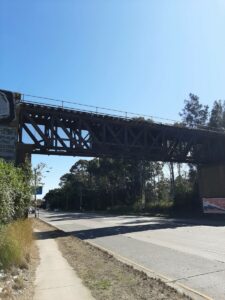 Disused rail bridge over Parramatta Road
