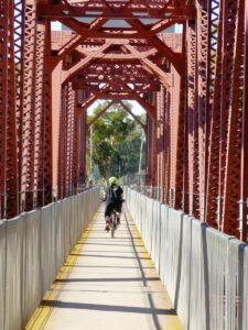 cycle path on Paringa bridge 2020