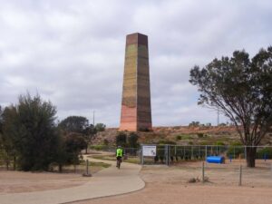 Where the rail trail gets its name from, on the Smelter Trail at Wallaroo [2021]