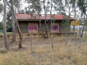 'How's the Serenity' at the Bonnie Doon good shed. Perhaps a bit too much and looking forward to restoration (2021)