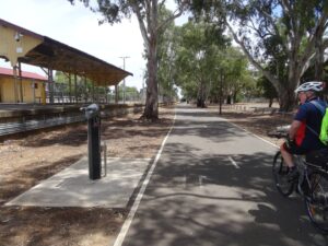 bike repair station adjacent to the Woodville Station
