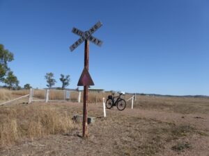 Look out for rail trail users at this crossing near Goomeri [2018]