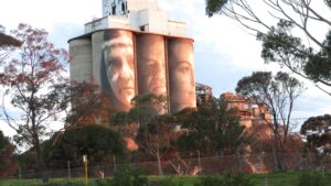 The silos' artwork was a landmark, but they were demolished [2019]