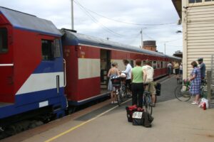 V/Line still carries bicycles to Wangaratta but this service cannot be relied on [2008]
