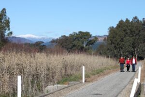 Eurobin with snow covered Mt Feathertop in the background (2012)