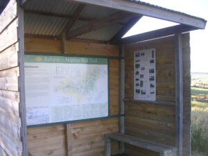 One of many shelters with information panels [2009]