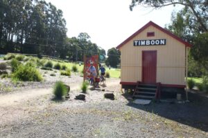 The trailhead at Timboon where the ticket office awaits customers. [2010]