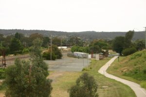 Queanbeyan where the Bombala line branches off from the Canberra line [2009]