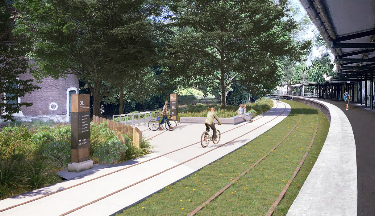 Contractors commence construction of the Tweed Valley Rail Trail