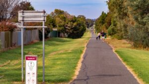 The rail trail is popular with locals in the South Geelong area [2021]