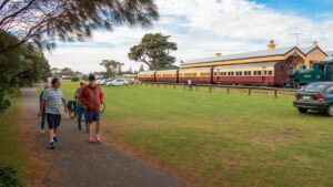 Queenscliff Railway Station with Lakers service ready to go [2021]