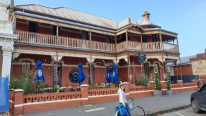 Typical accommodation and dining in  the historic sea side resort town of Queenscliff [2021]