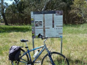 Information signage on the Hamilton to Wannon section of the trail.