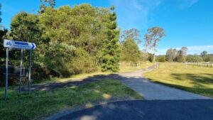 End of the rail trail at Petersons Rd [2022]
