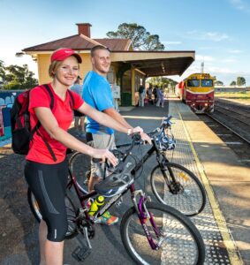 Stratford Railway Station, where you can catch the train back to Traralgon and Melbourne [Gippsland Plains Rail Trail CoM 2014]