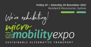 Micromobility Expo 2022 – Rail Trails Australia will be there 25-26 November