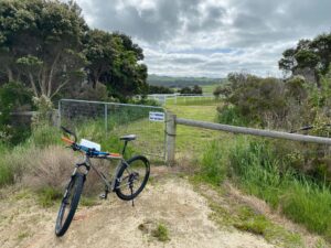 Access to the former trail head at Woolamai Racecourse is blocked, so there is only on-street parking and no facilities [2022]