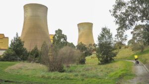 The imposing Yallourn W power station at the end of the rail trail [2013]