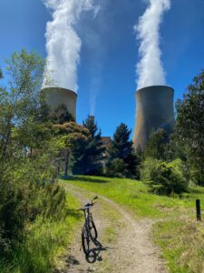 There are three cooling towers at Yallourn W but four coal-fire boilers [2022]