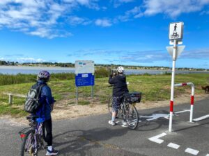 Start of the trail at Goolwa looking at the Murray River [2022]