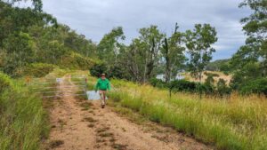 The rail trail between Mt Debateable and Humphery besides the Burnett River [2023]