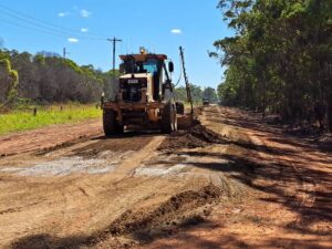 Construction on the rail trail at West Maryborough began in May 2023