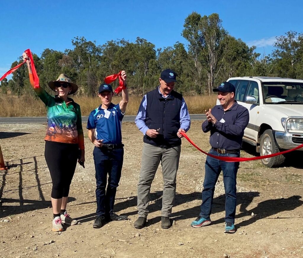 Celebrations for opening of Four Mile Scrub to Boynedale Bush Camp Rail Trail