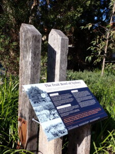 History marker on the trail