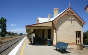 Bungendore station near where the Captains Flat line branches off the main line to Canberra [2009]