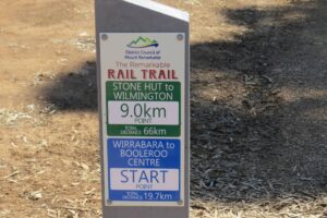 Trail marker near Wirrabara [2023]