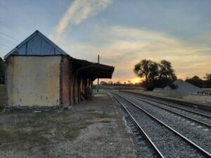 The remains of Galong station on the Sydney Melbourne main line [2021]