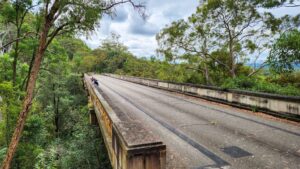 The John Whitton bridge over the Knapsack Gully is the highlight of the rail trail [2024]