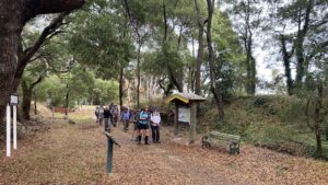 Members of the Geelong Bushwalking Club at the Yaugher Station site [2024]