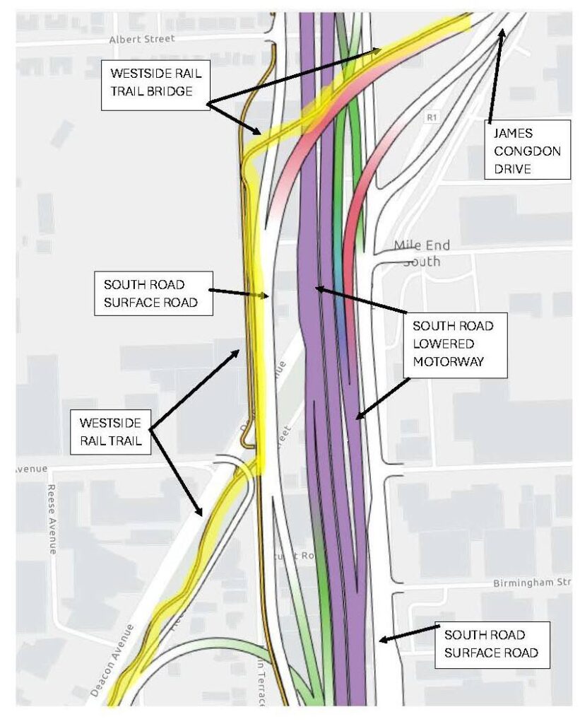 Overpass for South Australia’s Westside Rail Trail